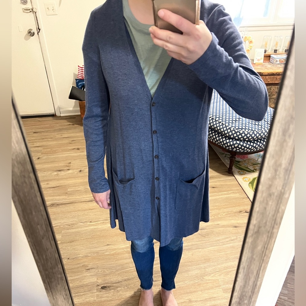 NWT Jjill lightweight blue cardigan - Picture 5 of 6
